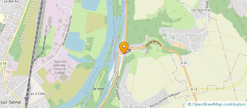 localisation de l'entreprise MONSIEUR SEBASTIEN BARREAU  GOUY