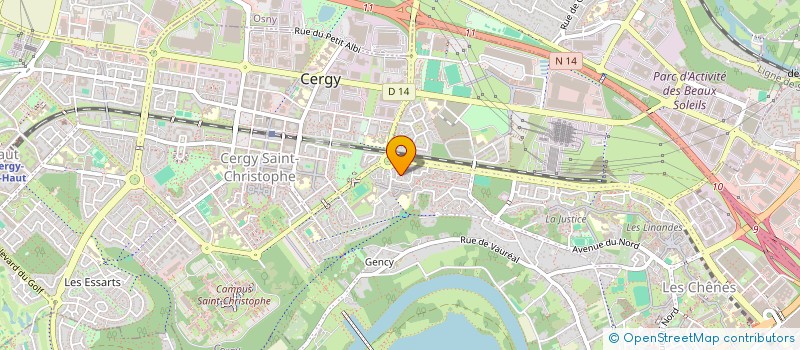 localisation de l'entreprise MONSIEUR SEBASTIEN BARROIS  CERGY