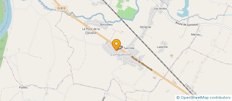 localisation de l'entreprise MONSIEUR SEBASTIEN BATTU  LONGUEVILLE