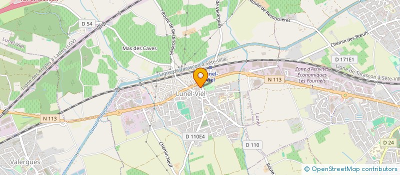 localisation de l'entreprise MONSIEUR SEBASTIEN BAUDASSE  LUNEL-VIEL