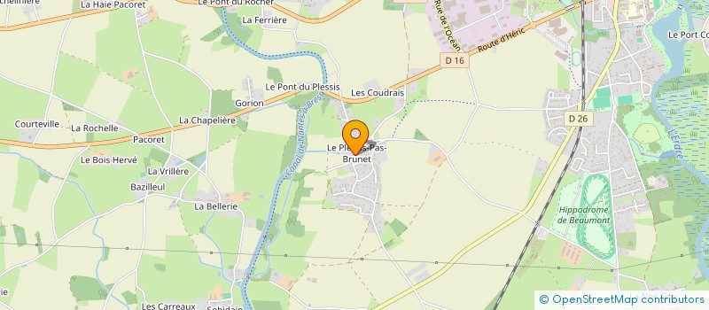 localisation de l'entreprise MONSIEUR SEBASTIEN BAUDET  NORT-SUR-ERDRE