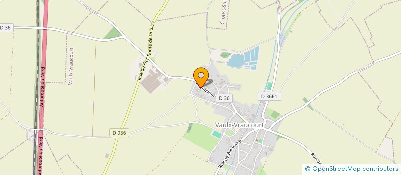 localisation de l'entreprise MONSIEUR SEBASTIEN BAUDRIN  VAULX-VRAUCOURT