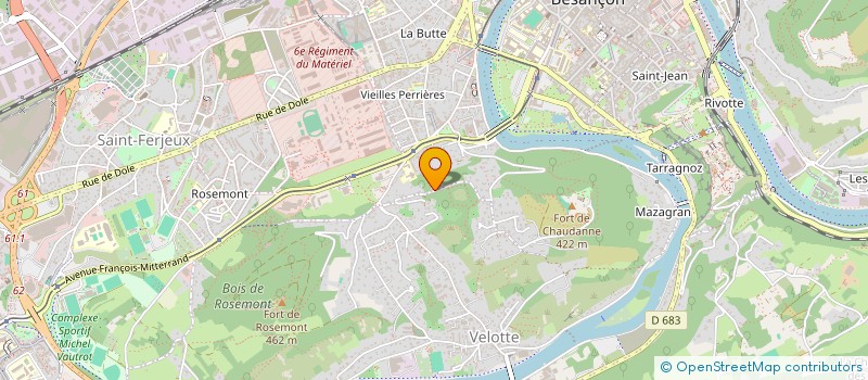 localisation de l'entreprise MONSIEUR SEBASTIEN BAUER à BESANCON