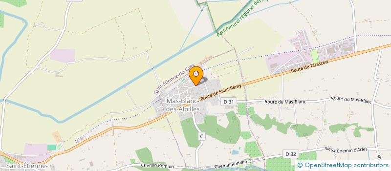 localisation de l'entreprise MONSIEUR SEBASTIEN BAZIN à MAS-BLANC-DES-ALPILLES