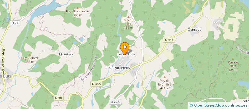 localisation de l'entreprise MONSIEUR SEBASTIEN BEAUDELET à SAINT-PARDOUX-LE-LAC