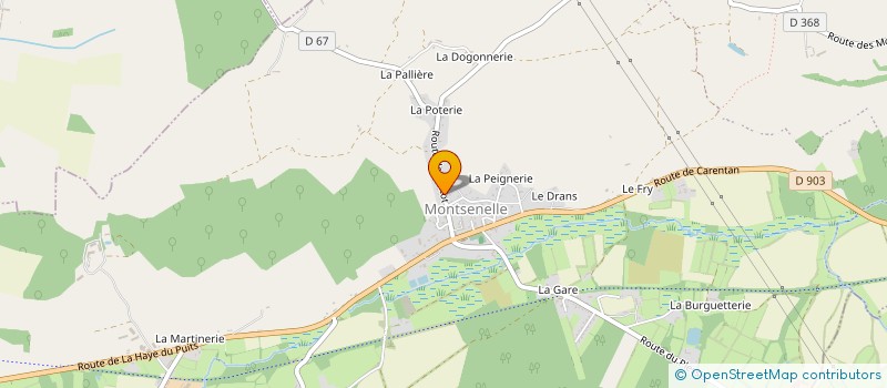 localisation de l'entreprise MONSIEUR SEBASTIEN BEAUFILS  MONTSENELLE