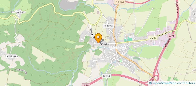 localisation de l'entreprise MONSIEUR SEBASTIEN BEAUFILS  COMBRONDE