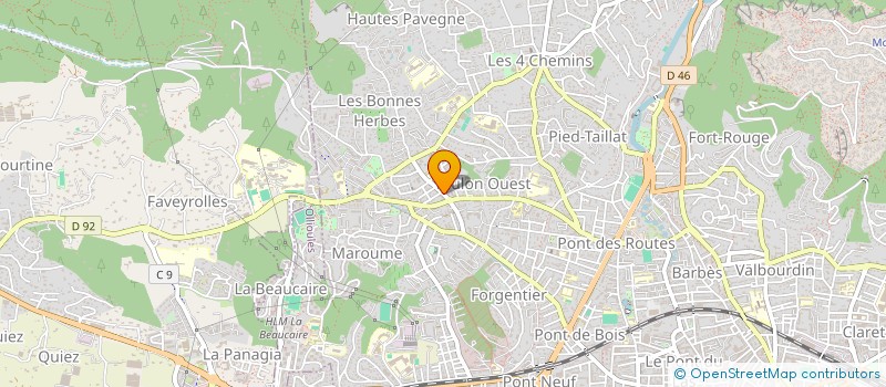 localisation de l'entreprise MONSIEUR SEBASTIEN BEAUJEAN à TOULON