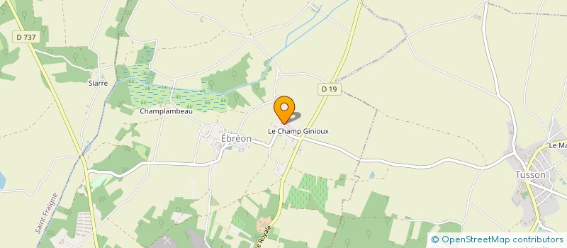 localisation de l'entreprise MONSIEUR SEBASTIEN BEAUMARD à RANVILLE-BREUILLAUD