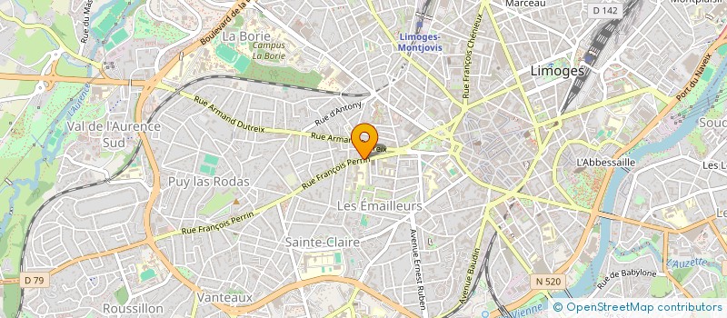 localisation de l'entreprise MONSIEUR SEBASTIEN BEAUMATIN à LIMOGES
