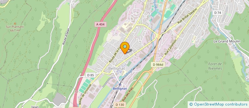 localisation de l'entreprise MONSIEUR SEBASTIEN BEAUTRAIT  BELLIGNAT