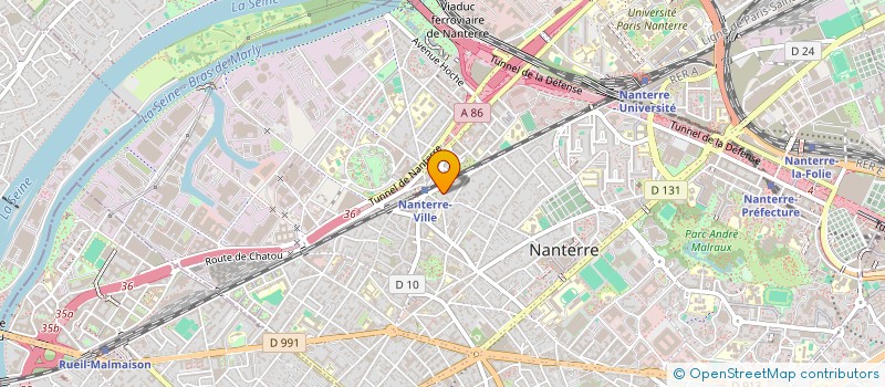 localisation de l'entreprise MONSIEUR SEBASTIEN BEAUVARLET  NANTERRE