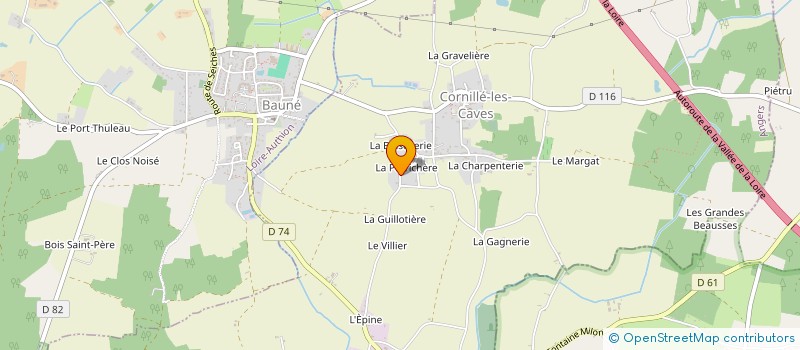 localisation de l'entreprise MONSIEUR SEBASTIEN BEDEAU  CORNILLE-LES-CAVES