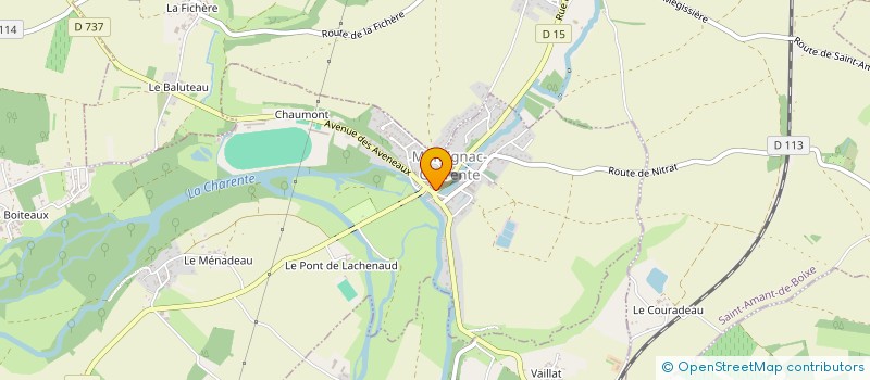 localisation de l'entreprise MONSIEUR SEBASTIEN BEDON à MONTIGNAC-CHARENTE