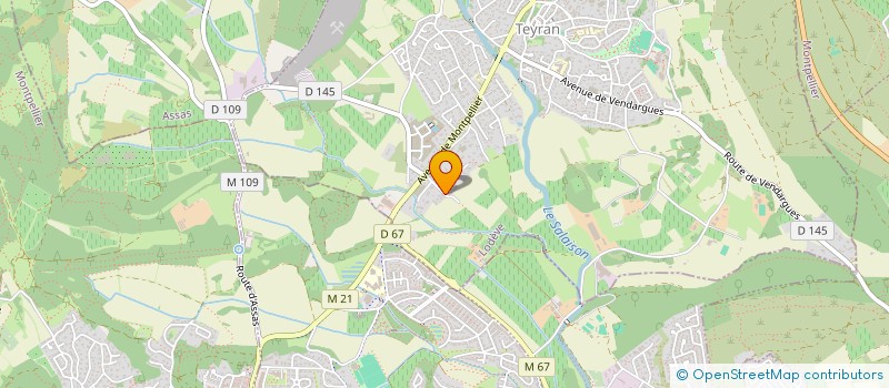 localisation de l'entreprise MONSIEUR SEBASTIEN BEDOS  TEYRAN