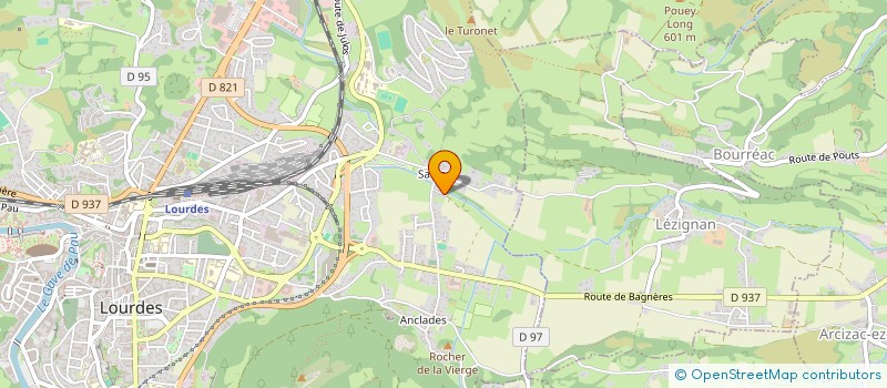 localisation de l'entreprise MONSIEUR SEBASTIEN BEDU  LOURDES