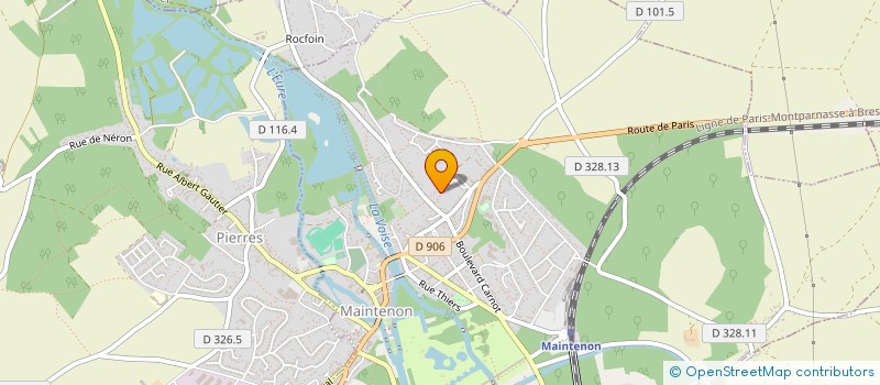 localisation de l'entreprise MONSIEUR SEBASTIEN BEDU  MAINTENON