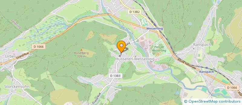 localisation de l'entreprise MONSIEUR SEBASTIEN BEHRA  HUSSEREN-WESSERLING