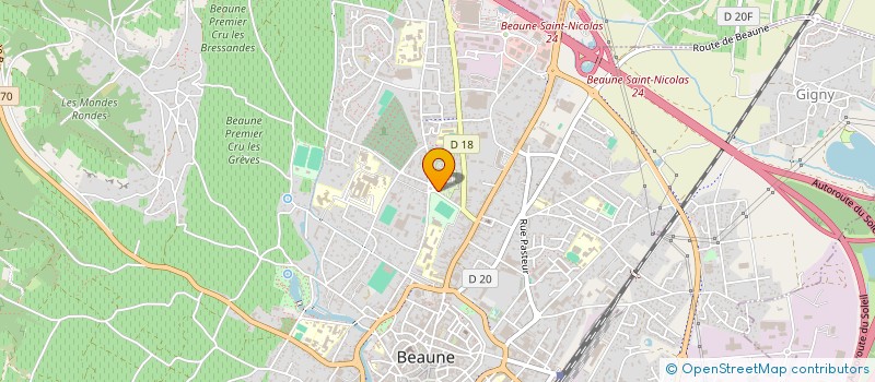 localisation de l'entreprise MONSIEUR SEBASTIEN BELBENOIT à BEAUNE