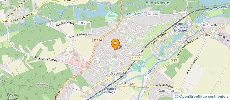 localisation de l'entreprise MONSIEUR SEBASTIEN BELFORT  BREUILLET