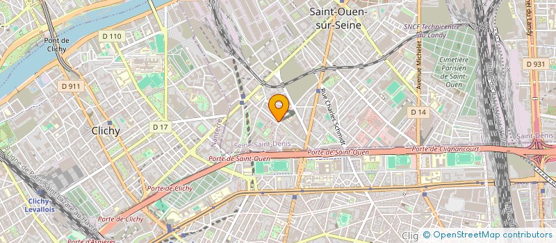 localisation de l'entreprise MONSIEUR SEBASTIEN BELGODERE à SAINT-OUEN-SUR-SEINE