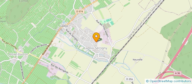 localisation de l'entreprise MONSIEUR SEBASTIEN BELLEVILLE  LADOIX-SERRIGNY