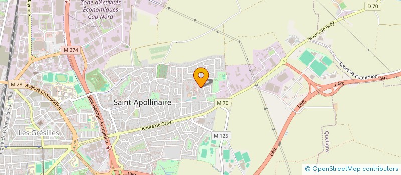 localisation de l'entreprise MONSIEUR SEBASTIEN BELLISSENT  SAINT-APOLLINAIRE