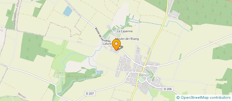 localisation de l'entreprise MONSIEUR SEBASTIEN BELLOT  BENON