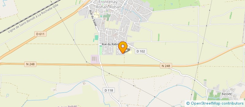 localisation de l'entreprise MONSIEUR SEBASTIEN BELLUTEAU  FRONTENAY-ROHAN-ROHAN