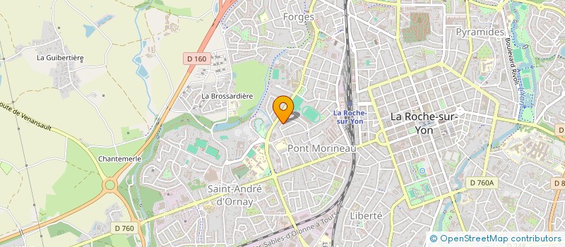 localisation de l'entreprise MONSIEUR SEBASTIEN BELY à LA ROCHE-SUR-YON