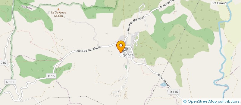 localisation de l'entreprise MONSIEUR SEBASTIEN BELZUNCE  SIGONCE