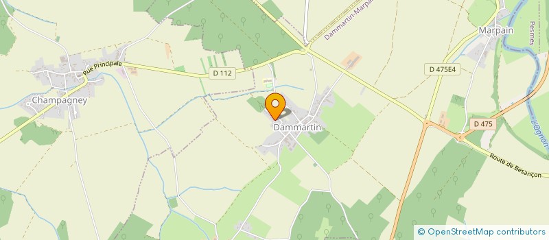 localisation de l'entreprise MONSIEUR SEBASTIEN BENEY  DAMMARTIN-MARPAIN