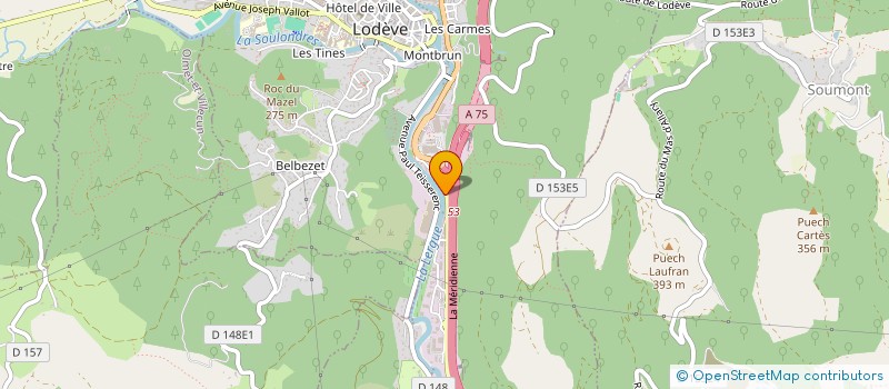 localisation de l'entreprise MONSIEUR SEBASTIEN BENEZECH  LODEVE
