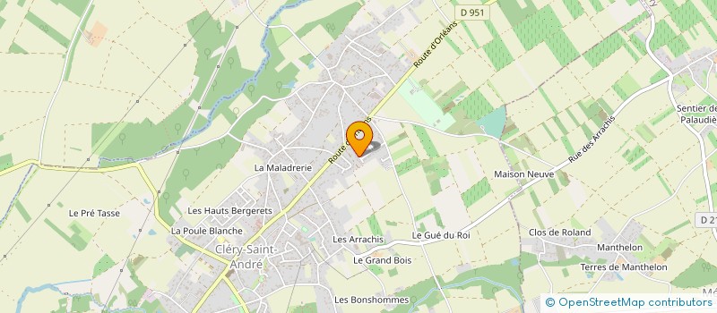 localisation de l'entreprise MONSIEUR SEBASTIEN BENOIT à CLERY-SAINT-ANDRE