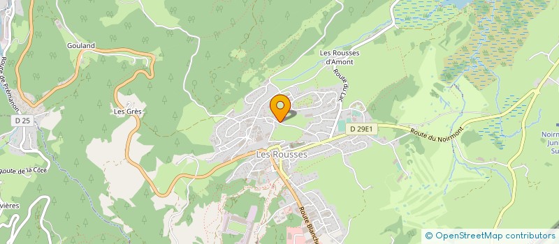 localisation de l'entreprise MONSIEUR SEBASTIEN BENOIT-GUYOD  LES ROUSSES