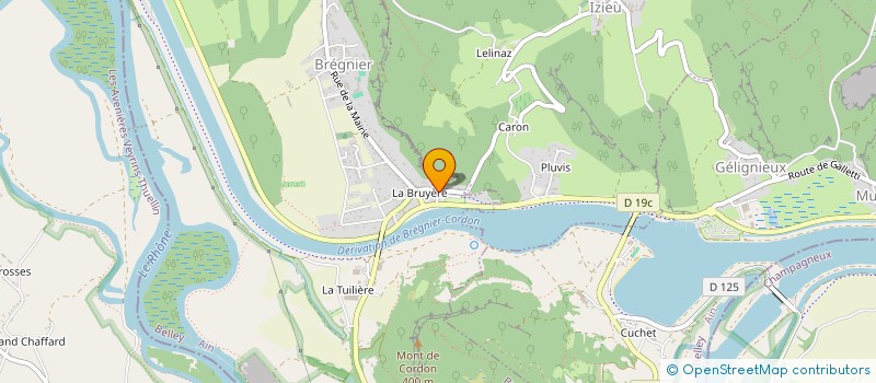 localisation de l'entreprise MONSIEUR SEBASTIEN BERGAMINI  BREGNIER-CORDON