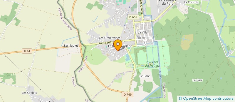 localisation de l'entreprise MONSIEUR SEBASTIEN BERGE  RICHELIEU