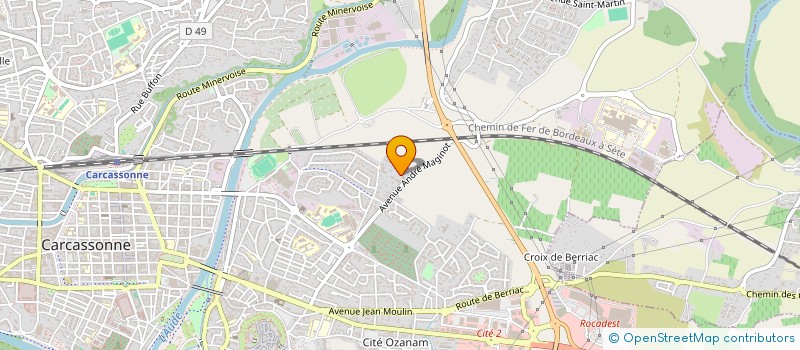 localisation de l'entreprise MONSIEUR SEBASTIEN BERNABE  CARCASSONNE