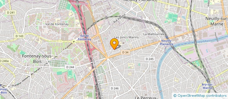 localisation de l'entreprise MONSIEUR SEBASTIEN BERNARD à LE PERREUX-SUR-MARNE