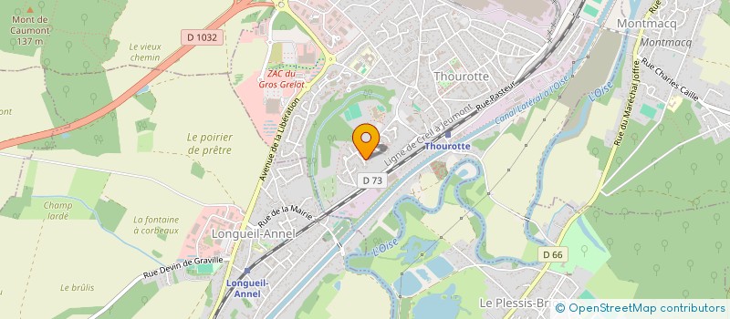 localisation de l'entreprise MONSIEUR SEBASTIEN BERNARD  THOUROTTE