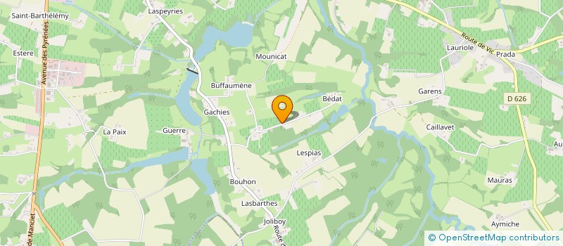 localisation de l'entreprise MONSIEUR SEBASTIEN BERNE à EAUZE