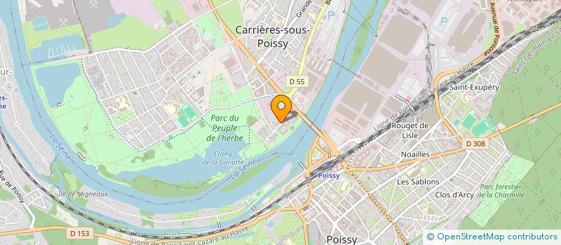 localisation de l'entreprise MONSIEUR SEBASTIEN BERNE  CARRIERES-SOUS-POISSY