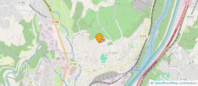 localisation de l'entreprise MONSIEUR SEBASTIEN BERNI  GRIGNY