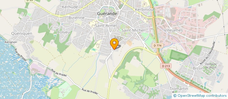 localisation de l'entreprise MONSIEUR SEBASTIEN BERNIER à GUERANDE