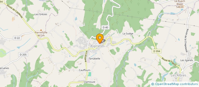 localisation de l'entreprise MONSIEUR SEBASTIEN BERNSTEIN  ASPRIERES