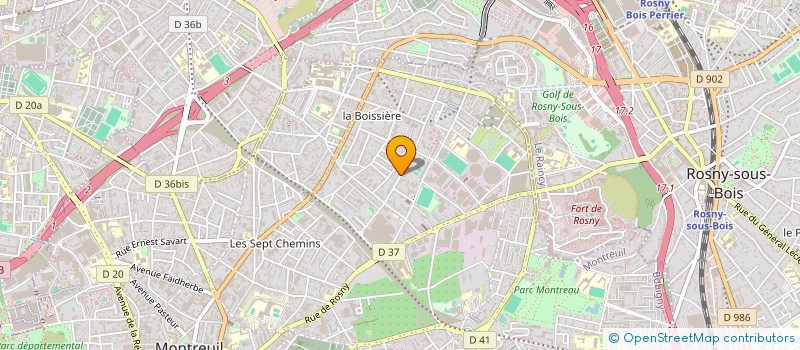 localisation de l'entreprise MONSIEUR SEBASTIEN BERQUET à MONTREUIL
