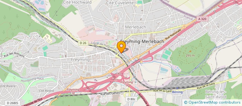 localisation de l'entreprise MONSIEUR SEBASTIEN BERRUSWEILLER  FREYMING-MERLEBACH