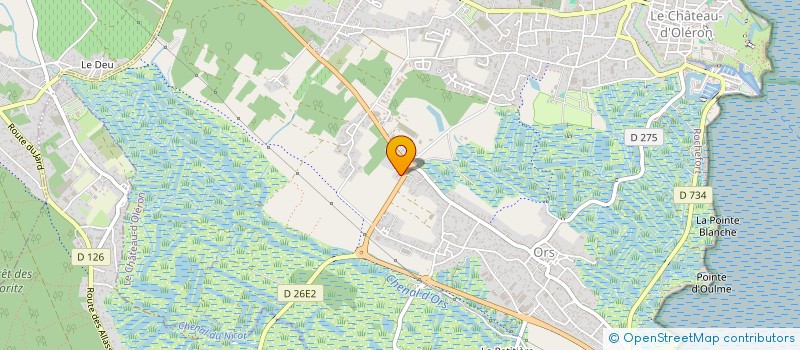 localisation de l'entreprise MONSIEUR SEBASTIEN BERTEAUD  LE CHATEAU-D'OLERON
