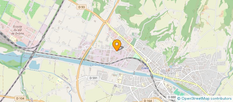 localisation de l'entreprise MONSIEUR SEBASTIEN BERTECHE  CREST