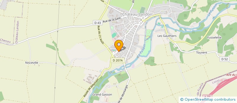 localisation de l'entreprise MONSIEUR SEBASTIEN BERTHAULT  CHATEAU-LANDON